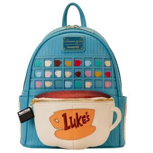 Loungefly Gilmore Girls Lukes Diner Domed Coffee Cup Mini Backpack